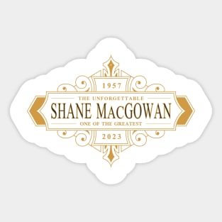 ND Shane MacGowan 1957 2023 Music D110 Sticker